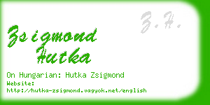 zsigmond hutka business card